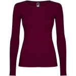Longsleeve EXTREME WOMAN bordowy - bawełniany damski 