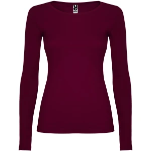 Longsleeve EXTREME WOMAN bordowy - bawełniany damski 