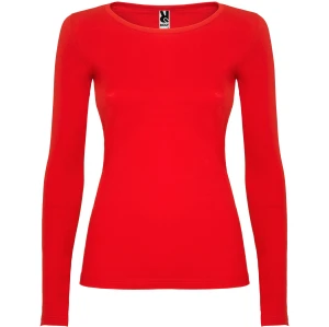 Longsleeve EXTREME WOMAN czerwony - bawełniany damski 