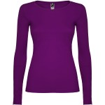 Longsleeve EXTREME WOMAN purpurowy - bawełniany damski