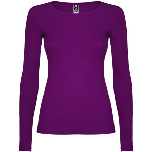 Longsleeve EXTREME WOMAN purpurowy - bawełniany damski