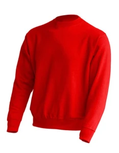 Bluza SWEATSHIRT 290 red - klasyczna unisex