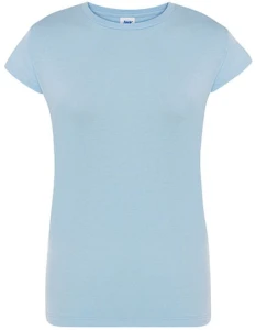Koszulka REGULAR COMFORT sky blue - bawełniana damska