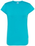 Koszulka REGULAR COMFORT turquoise  - bawełniana damska 