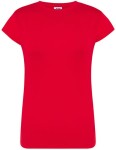 Koszulka REGULAR COMFORT red - bawełniana damska