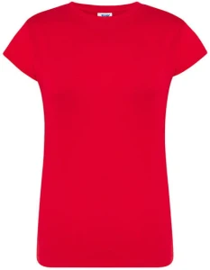 Koszulka REGULAR COMFORT red - bawełniana damska