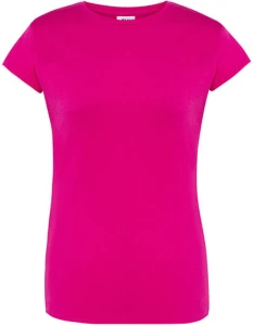 Koszulka REGULAR COMFORT fuchsia - bawełniana damska 