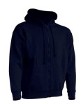  Bluza ZIPPED HOODED navy- rozpinana męska 