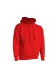 Bluza ZIPPED HOODED red - rozpinana męska