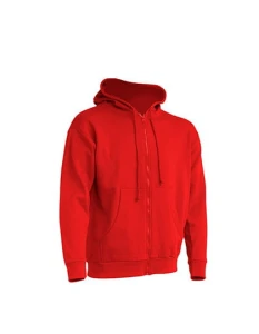  Bluza ZIPPED HOODED red - rozpinana męska