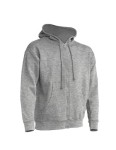 Bluza ZIPPED HOODED grey melange - rozpinana męska