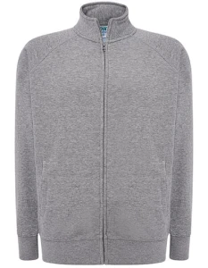  Bluza FULL ZIP grey melange - rozpinana męska