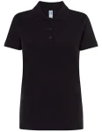 Koszulka POLO POPL 200 black - bawełniana damska