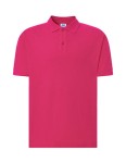 Koszulka POLO PORA 210 fucsia  - bawełniana męska 