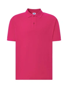 Koszulka POLO PORA 210 fucsia  - bawełniana męska 