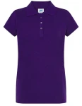 Koszulka POLO POPL 200 purple - bawełniana damska