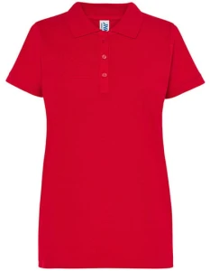 Koszulka POLO POPL 200 red - bawełniana damska