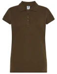 Koszulka POLO POPL 200 khaki - bawełniana damska