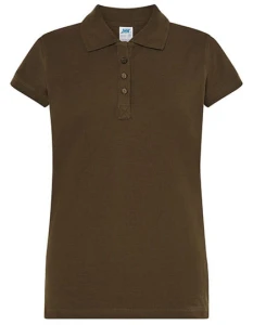 Koszulka POLO POPL 200 khaki - bawełniana damska