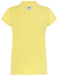 Koszulka POLO POPL 200 light yellow - bawełniana damska