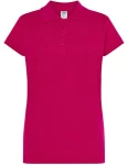 Koszulka POLO POPL 200 fucsia - bawełniana damska 
