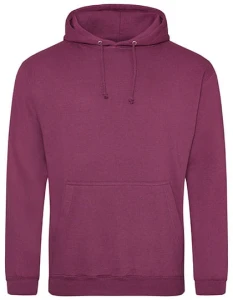 Bluza COLLEGE HOODIE plum - kangurka męska
