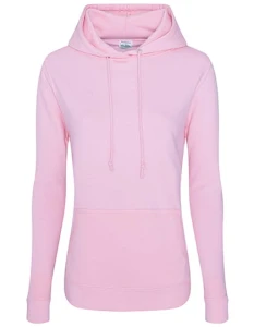 Women´s College Hoodie | Just Hoods baby pink - kangurka damska