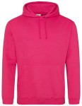 Bluza COLLEGE HOODIE hot pink - kangurka męska