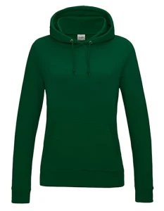 Women´s College Hoodie | Just Hoods bottle green - kangurka damska