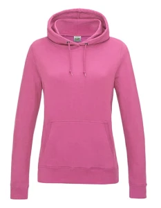 Women´s College Hoodie | Just Hoods candyfloss pink - kangurka damska 