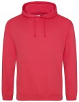 Bluza COLLEGE HOODIE lipstick pink - kangurka męska