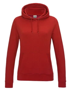 Women´s College Hoodie | Just Hoods fire red - kangurka damska