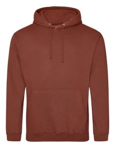 Bluza COLLEGE HOODIE red rust - kangurka męska