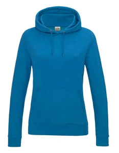 Women´s College Hoodie | Just Hoods sapphire blue - kangurka damska