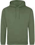 Bluza COLLEGE HOODIE earthy green - kangurka męska