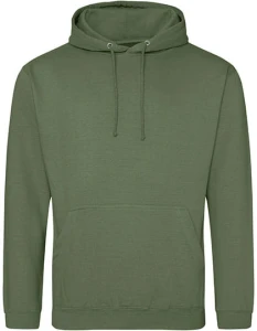 Bluza COLLEGE HOODIE earthy green - kangurka męska