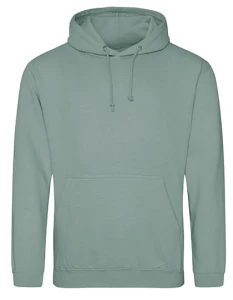Bluza COLLEGE HOODIE dusty green - kangurka męska