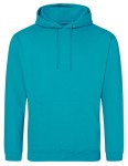 Bluza COLLEGE HOODIE lagoon blue - kangurka męska