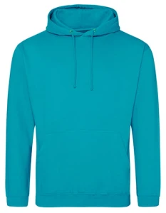 Bluza COLLEGE HOODIE lagoon blue - kangurka męska