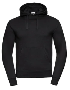 Męska bluza Authentic z kapturem | Russel black - kangurka męska