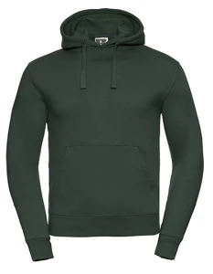 Męska bluza Authentic z kapturem | Russel bottle green - kangurka męska