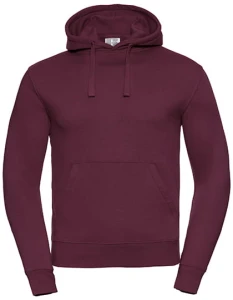 Męska bluza Authentic z kapturem | Russel burgundy  - kangurka męska