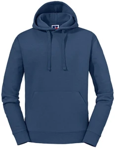 Męska bluza Authentic z kapturem | Russel indigo blue - kangurka męska