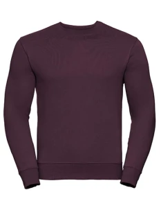 Męska bluza Authentic Sweatshirt | Russell burgundy - klasyczna męska 