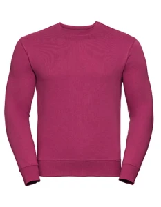 Męska bluza Authentic Sweatshirt | Russell fuchsia - klasyczna męska 