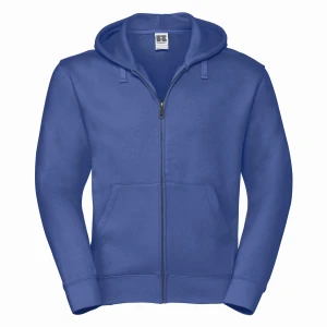 Męska bluza Authentic z kapturem zapinana na suwak | Russell bright royal - rozpinana męska 