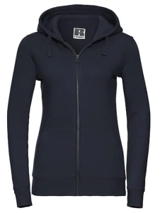 Damska bluza Authentic z kapturem zapinana na suwak | Russell french navy - rozpinana damska