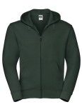 Bluza AUTHENTIC ZIPPED HOOD bottle green- rozpinana męska