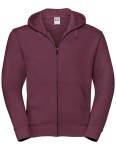 Bluza AUTHENTIC ZIPPED HOOD burgundy - rozpinana męska 
