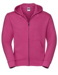 Bluza AUTHENTIC ZIPPED HOOD fuchsia - rozpinana męska 